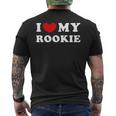 I Love My Rookie Ich Liebe Meinen Rookie T-Shirt mit Rückendruck