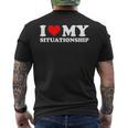 I Love My Situationship I Heart My Situationship Retro Men's T-shirt Back Print