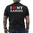 I Love My Zahide Ich Liebe Meinen Zahide T-Shirt mit Rückendruck