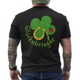 Lucky Charm Ladybird Clover Leaf For Friends Good Luck T-Shirt mit Rückendruck