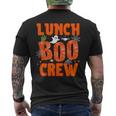 Lunch Lady Boo Crew Cafeteria Halloween Costume Matching Tee Men's Back Print T-Shirt