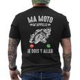 Ma Moto M'appelle Moto Gp Courses Motos Motard Humour T-shirt imprimé au dos