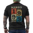 Marzo 1993Intage 32 Años Regalo Cumpleaños Hombre Camiseta Hombre Estampado Espalda
