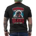May Start Talking About Silkies Poultry Silky Chicken Men's Back Print T-Shirt