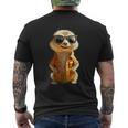 Meerkat With Sunglasses Animal Lovers Cute Surikate T-Shirt mit Rückendruck