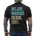 Mejor Marido Desde 1992 33 Aniversario De Boda 33 Años Camiseta Hombre Estampado Espalda