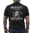 Mir Reichts Ich Geh Cycling Bicycle T-Shirt mit Rückendruck