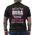 Mira Name First Name T-Shirt mit Rückendruck