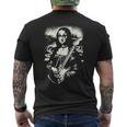 Mona Lisa Rock Music Band Concierto Festival Guitarra Eléctrica Camiseta Hombre Estampado Espalda