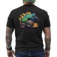 Monster Truck For Boys Toddler Vintage Sunset Monster Truck Men's Back Print T-Shirt