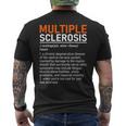 Multiple Sclerosis Awareness Ms Definition Warrior Support Camiseta Hombre Estampado Espalda
