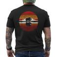 Musk Ox Sunset Retro Style Safari Vintage 70s Men's Back Print T-Shirt