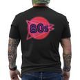 Nacido En Los Años 80 Neon Light Disco Música Cumpleaños Punk Music Camiseta Hombre Estampado Espalda