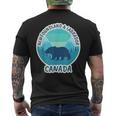 Newfoundland And Labrador Canada Men's Back Print T-Shirt