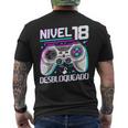 Nivel 18 Desbloqueado Cumpleaños 18 Años Camiseta Hombre Estampado Espalda