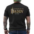 Nivelado Hasta Papá Est 2025 Nivel Desbloqueado Papá Gaming Camiseta Hombre Estampado Espalda