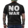 No War Peace No War No War T-Shirt mit Rückendruck