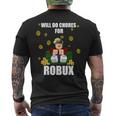 Noob & Professional Gamer Will Do Chores For Robux Men's T-shirt Back Print Noob & Professional Gamer Will Do Chores For Robux Men's T-shirt Back Print
