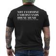 Not Everyone Understands House Music Underground Rave Quote T-Shirt mit Rückendruck