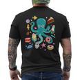 Octopus Cake Tentacle Sea Animals Children's T-Shirt mit Rückendruck