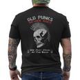 Old Punks Never Dies Punk Rock Music & Punks Camiseta Hombre Estampado Espalda