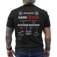 Paramedic Instructions Emergency Paramedic Checklist Sani T-Shirt mit Rückendruck