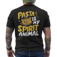 Pasta Is My Spirit Animal Pasta Party Men's Back Print T-Shirt