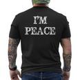 I Come In Peace I'm Peace Couples Matching T-Shirt mit Rückendruck