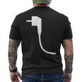 Plug And Socket Carnival And Fancy Dress Partner Look Costume T-Shirt mit Rückendruck