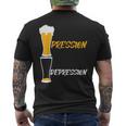 Pression Depression Bière Apéro Fête Bar Nouvel An Cadeau T-shirt imprimé au dos
