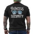 Princess Security Protection Birthday Party Matching Family Men's T-shirt Back Print