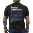 Protect Our Oceans Save The Ocean World Ocean Day Earth Day Men's Back Print T-Shirt