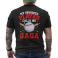 Proud Baseball Gaga Of A Baseball Player Gaga Men's T-shirt Back Print