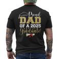 Proud Dad Of A 2025 Graduate Senior Class Of 2025 Graduation Men's T-shirt Back Print