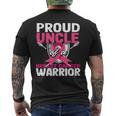 Proud Uncle Warrior Breast Cancer Awareness Men's T-shirt Back Print