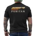 Puritan CO Vintage Evergreen Sunset Eighties Retro Men's Back Print T-Shirt