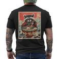 Raccoon Eating Ramen Japanese Noodles Racoon Anime Men's T-shirt Back Print