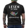 Reading Books Chain Reader Bookworm Book Lovers Saying T-Shirt mit Rückendruck