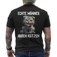 Real Have Cats Cat Sayings Cat T-Shirt mit Rückendruck