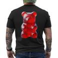 Red Gummy Bear T-Shirt mit Rückendruck