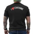 Regalo Para El Primer Nombre Chayanne I Love Chayanne Camiseta Hombre Estampado Espalda