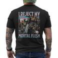 I Reject My Mortal Flesh Trans Hard Skeleton Bootleg T-Shirt mit Rückendruck