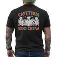 Retro Cafeteria Boo Crew Cafeteria Worker Halloween Costumes Men's Back Print T-Shirt