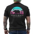 Rétro Calienice Beach Californie Ours T-shirt imprimé au dos