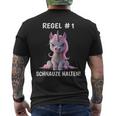 Rule 1 Snout Unicorn Sarcasm T-Shirt mit Rückendruck