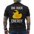 Sarcastic Meme Pun Cool Rubber Duck Wearing Sunglasses Men's Back Print T-Shirt