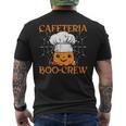 School Cafeteria Halloween Boo-Crew For Lunch Lady Men's Back Print T-Shirt