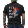 With Serbian Flag Es Ist In My Dna Serbe Genetic T-Shirt mit Rückendruck