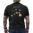 Sistema Solar Y Planetas Astrología Astronomía Camiseta Hombre Estampado Espalda