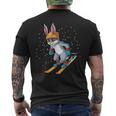 Ski Rabbit Ski And Snowboard Bunny Men's Back Print T-Shirt